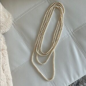 Elegant Akoya Pearl Necklace 100 inch